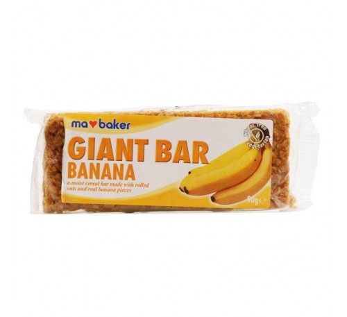 MA BAKER Baton din ovaz cu BANANE 90g