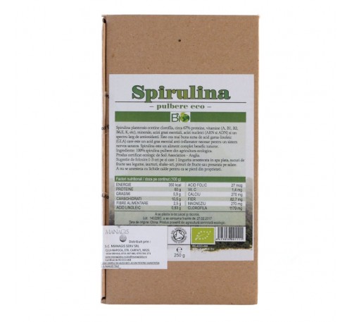 Pudra de spirulina 250g