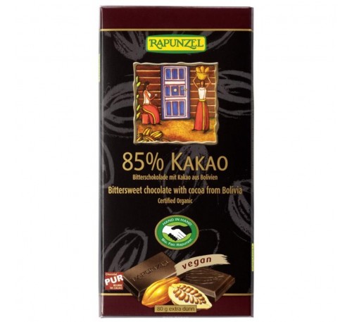 Ciocolata amaruie 85 % cacao VEGANA